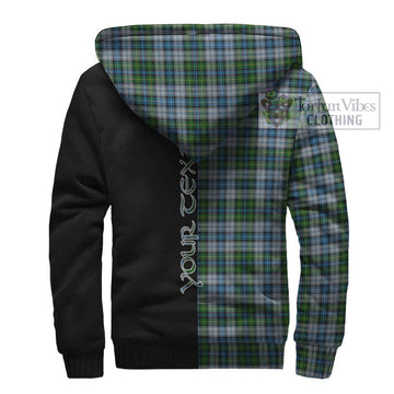 MacNeil (McNeil) Tartan Sherpa Hoodie with Family Crest and Half Of Me Style