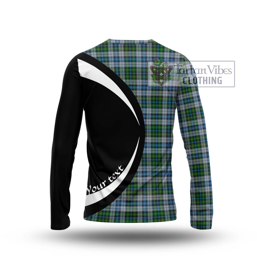 MacNeil (McNeil) Tartan Long Sleeve T-Shirt with Family Crest Circle Style - Tartan Vibes Clothing