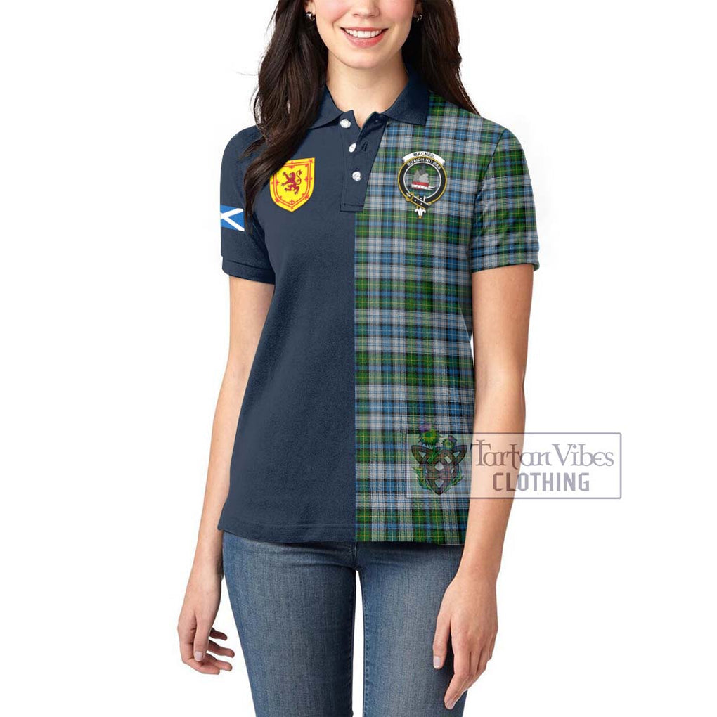 Tartan Vibes Clothing MacNeil Dress Tartan Women's Polo Shirt with Scottish Lion Royal Arm Half Style