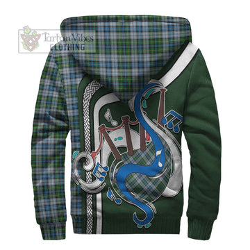 MacNeil (McNeil) Tartan Sherpa Hoodie with Epic Bagpipe Style