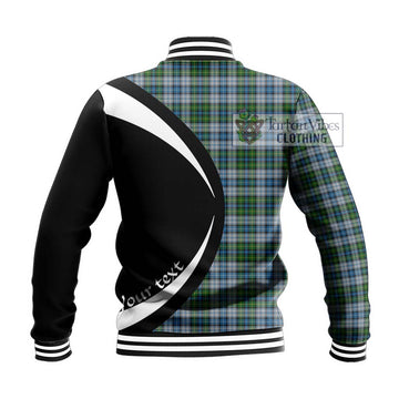 MacNeil (McNeil) Tartan Baseball Jacket with Family Crest Circle Style