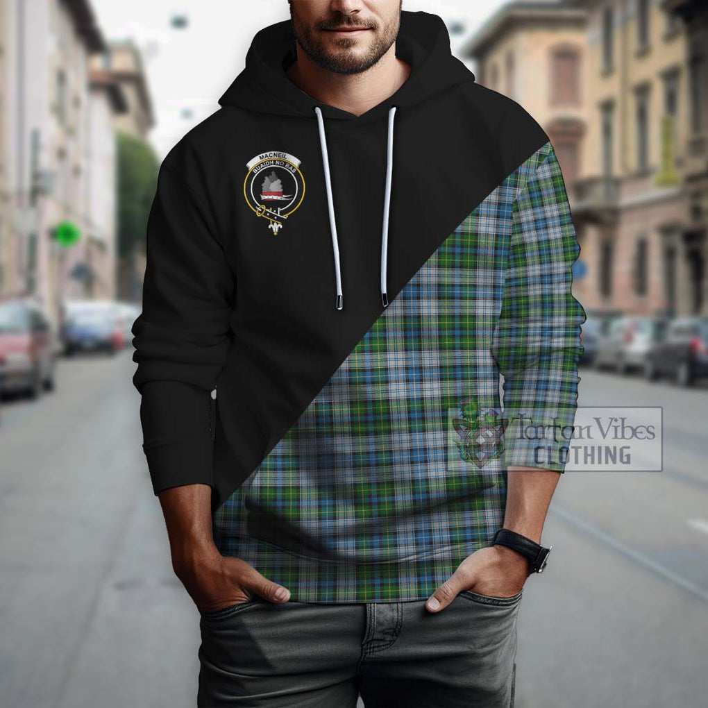 MacNeil (McNeil) Tartan Hoodie with Family Crest and Military Logo Style - Tartanvibesclothing Shop