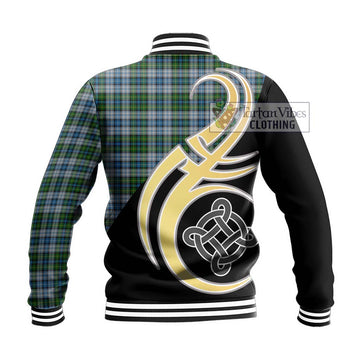 MacNeil (McNeil) Tartan Baseball Jacket with Family Crest and Celtic Symbol Style