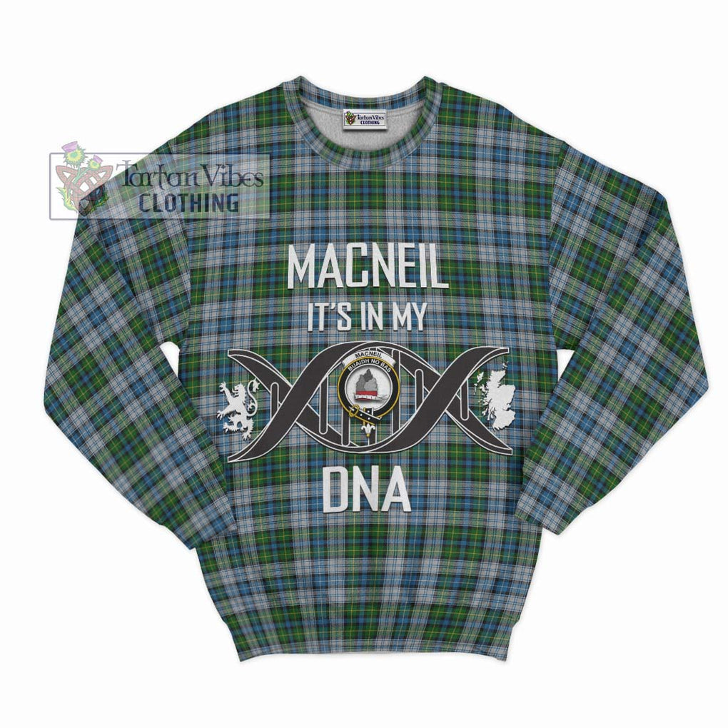 MacNeil (McNeil) Tartan Sweatshirt with Family Crest DNA In Me Style - Tartanvibesclothing Shop