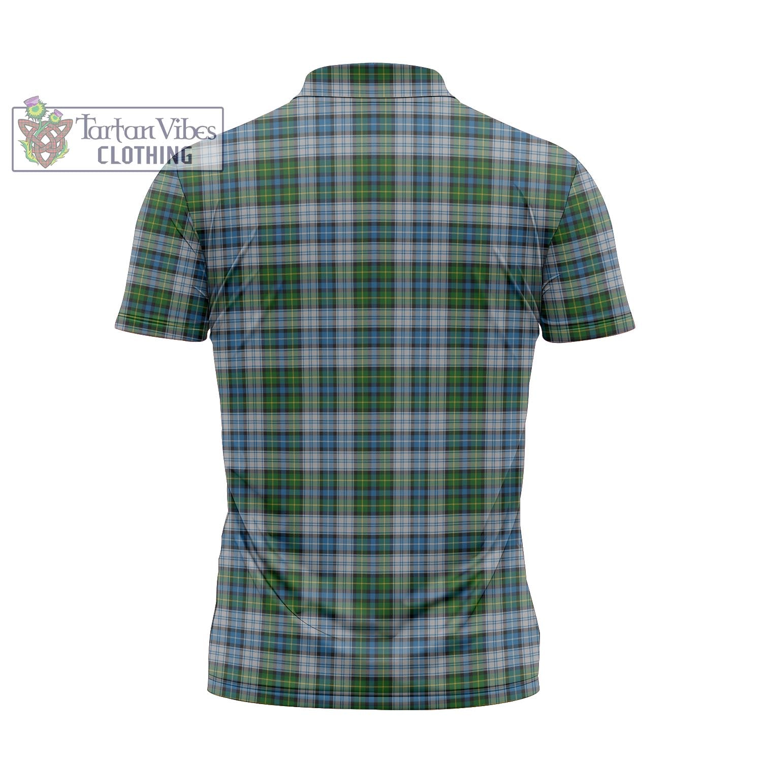 Tartan Vibes Clothing MacNeil Dress Tartan Zipper Polo Shirt with Family Crest