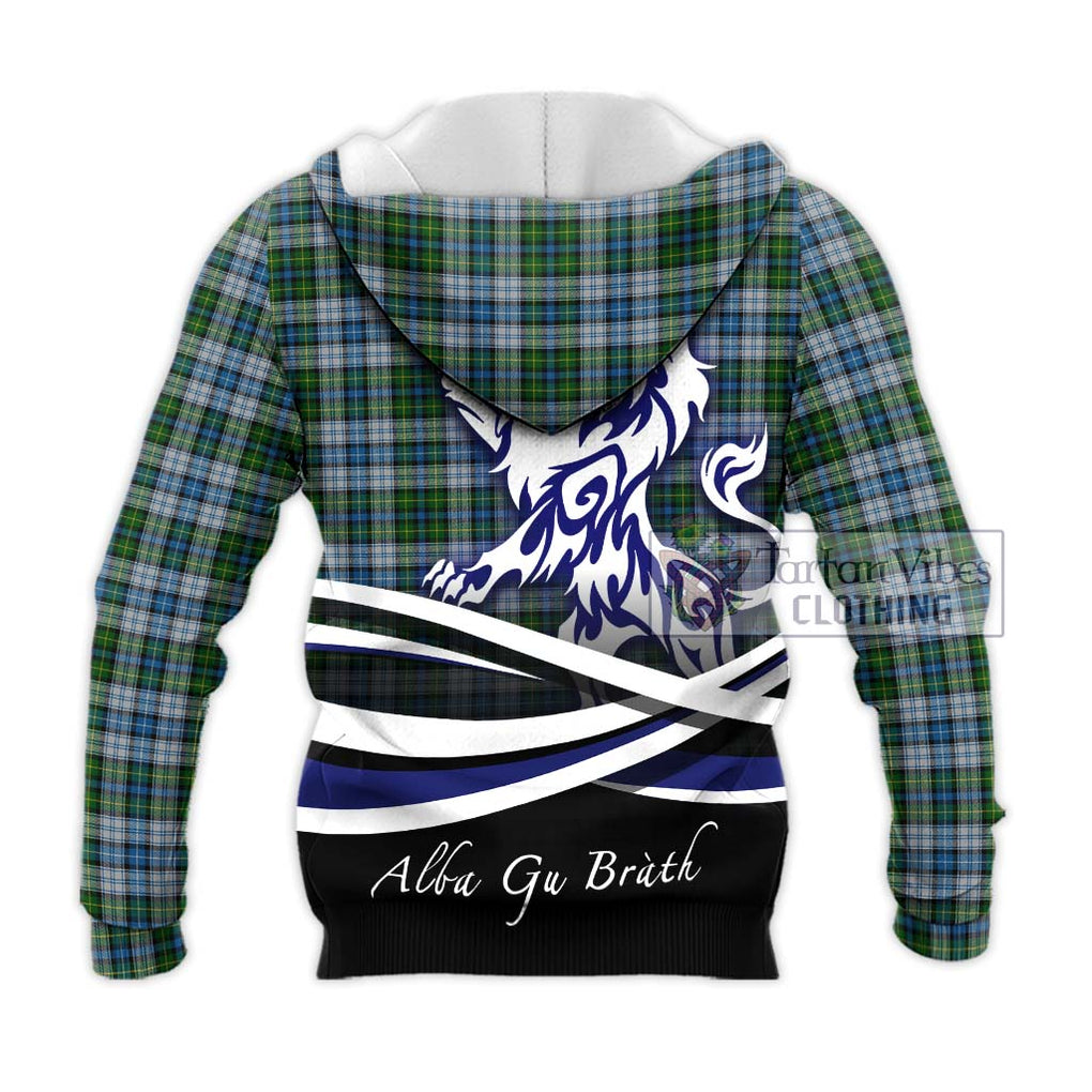 MacNeil (McNeil) Tartan Knitted Hoodie with Alba Gu Brath Regal Lion Emblem - Tartanvibesclothing Shop