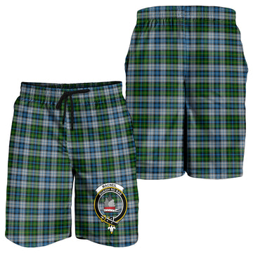 MacNeil (McNeil) Tartan Mens Shorts with Family Crest