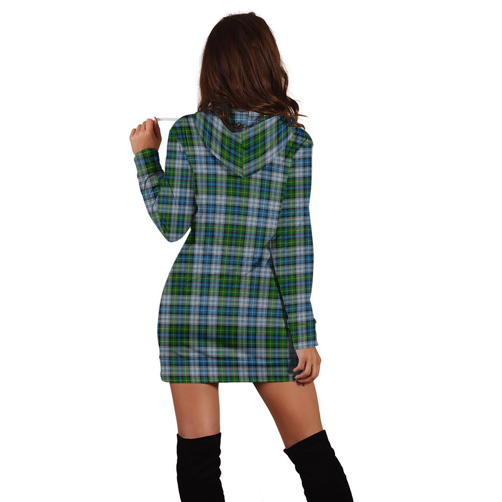 MacNeil (McNeil) Tartan Hoodie Dress with Family Crest - Tartan Vibes Clothing