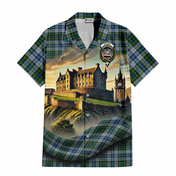MacNeil (McNeil) Tartan Family Crest Hawaiian Shirt with Scottish Ancient Castle Style Kid - Tartan Vibes Clothing