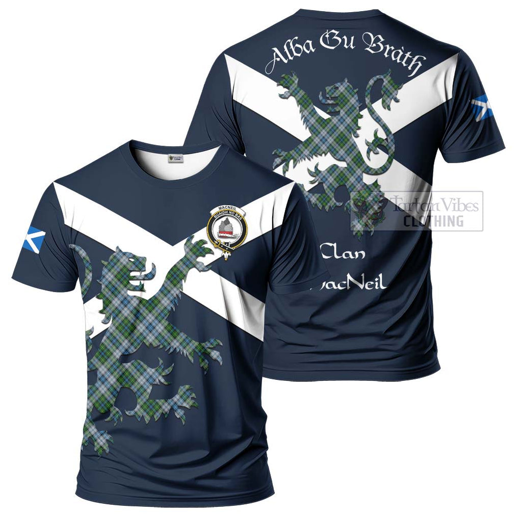 Tartan Vibes Clothing MacNeil (McNeil) Tartan Lion Rampant T-Shirt – Proudly Display Your Heritage with Alba Gu Brath and Clan Name