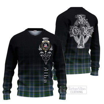 MacNeil (McNeil) Tartan Ugly Sweater Featuring Alba Gu Brath Family Crest Celtic Inspired