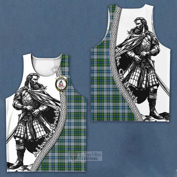 MacNeil (McNeil) Tartan Clan Crest Men's Tank Top with Highlander Warrior Celtic Style