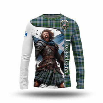 MacNeil (McNeil) Crest Tartan Long Sleeve T-Shirt Inspired by the Freedom of Scottish Warrior