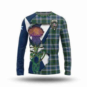 MacNeil (McNeil) Tartan Family Crest Long Sleeve T-Shirt Scottish Thistle Celtic Inspired Unisex - Tartan Vibes Clothing