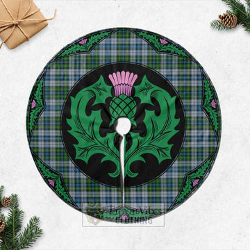 MacNeil (McNeil) Tartan Christmas Tree Skirt Scottish Thistle Style