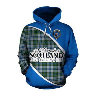 MacNeil (McNeil) Family Crest Tartan Cotton Hoodie Celebrate Saint Andrew's Day in Style