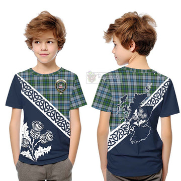 MacNeil (McNeil) Tartan Kid T-Shirt Featuring Thistle and Scotland Map Youth XL Size14 - Tartan Vibes Clothing