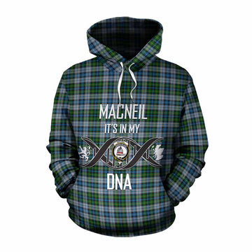 MacNeil (McNeil) Tartan Cotton Hoodie with Family Crest DNA In Me Style