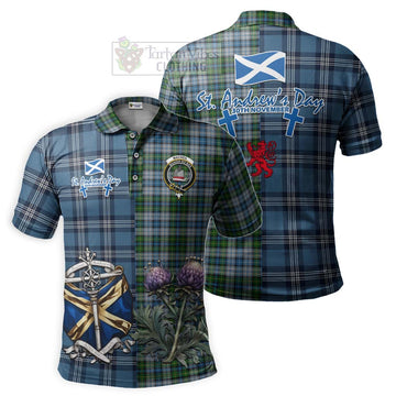 MacNeil (McNeil) Tartan Polo Shirt Happy St. Andrew's Day Half Tartan Style