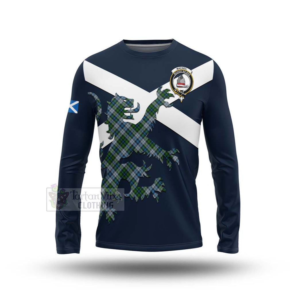 Tartan Vibes Clothing MacNeil (McNeil) Tartan Lion Rampant Long Sleeve T-Shirt – Proudly Display Your Heritage with Alba Gu Brath and Clan Name