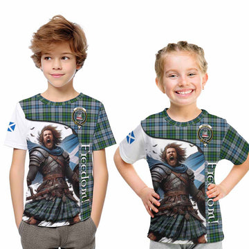 MacNeil (McNeil) Crest Tartan Kid T-Shirt Inspired by the Freedom of Scottish Warrior