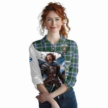 MacNeil (McNeil) Crest Tartan Women's Casual Shirt Inspired by the Freedom of Scottish Warrior