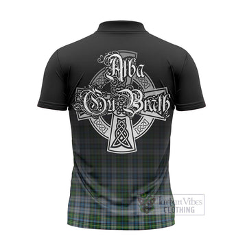 MacNeil (McNeil) Tartan Zipper Polo Shirt Featuring Alba Gu Brath Family Crest Celtic Inspired