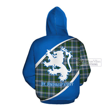 MacNeil (McNeil) Family Crest Tartan Cotton Hoodie Celebrate Saint Andrew's Day in Style