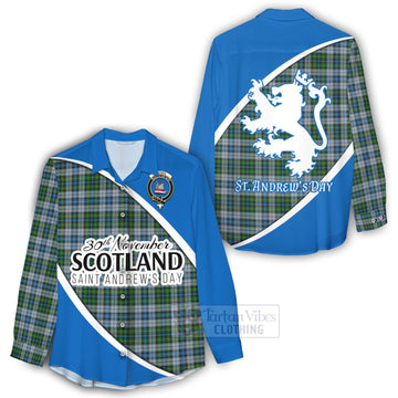 MacNeil (McNeil) Family Crest Tartan Women's Casual Shirt Celebrate Saint Andrew's Day in Style