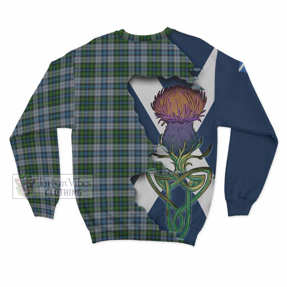 MacNeil (McNeil) Tartan Family Crest Sweatshirt Scottish Thistle Celtic Inspired - Tartan Vibes Clothing