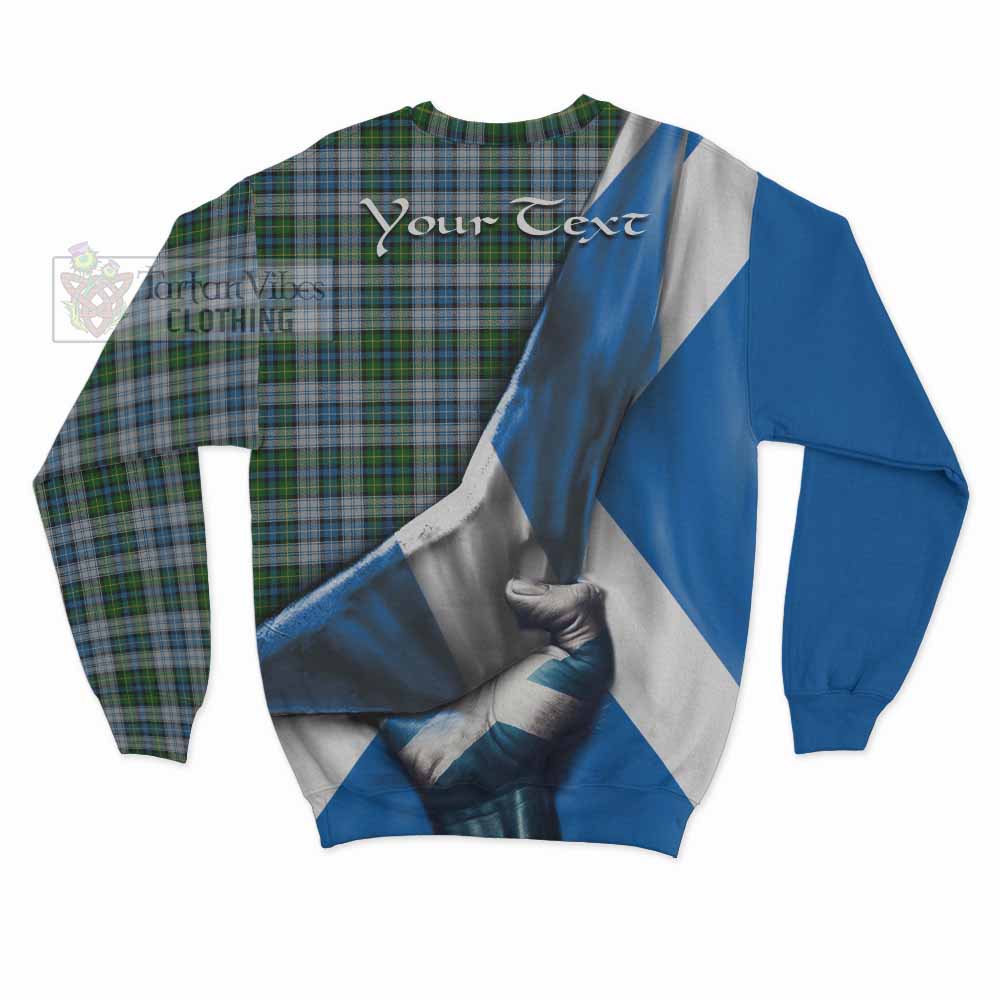 Tartan Vibes Clothing MacNeil (McNeil) Tartan Sweatshirt with Family Crest Scotland Patriotic Style