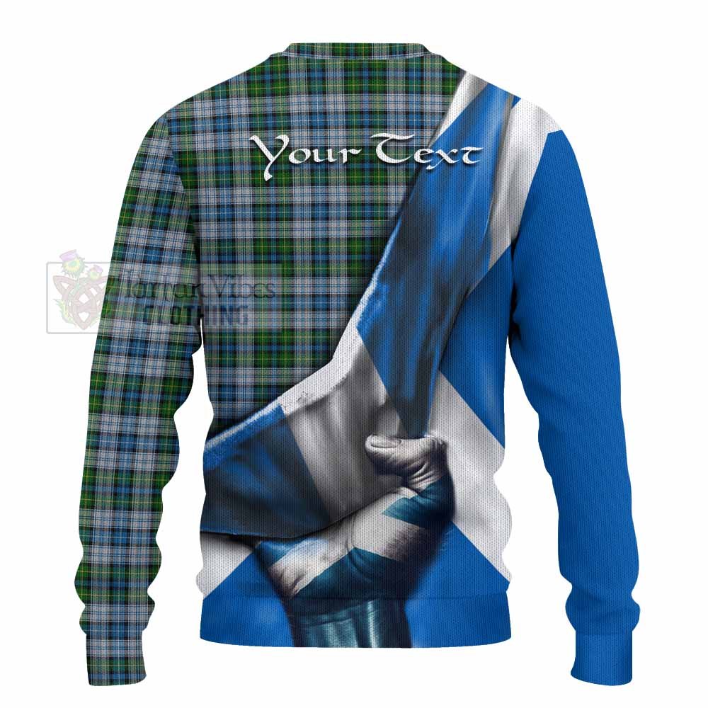 Tartan Vibes Clothing MacNeil (McNeil) Tartan Knitted Sweater with Family Crest Scotland Patriotic Style