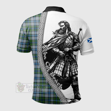 MacNeil (McNeil) Tartan Clan Crest Polo Shirt with Highlander Warrior Celtic Style