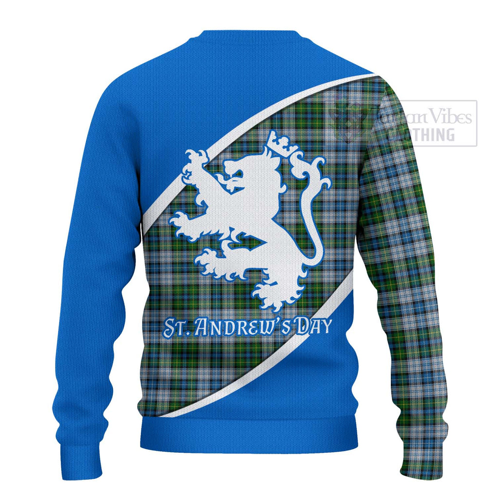 Tartan Vibes Clothing MacNeil (McNeil) Family Crest Tartan Knitted Sweater Celebrate Saint Andrew's Day in Style