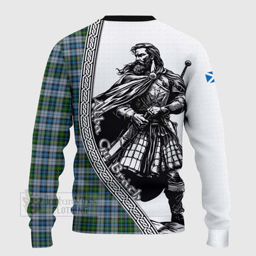 MacNeil (McNeil) Tartan Clan Crest Knitted Sweater with Highlander Warrior Celtic Style