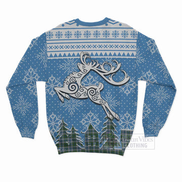 MacNeil (McNeil) Clan Christmas Sweatshirt Celtic Reindeer Style