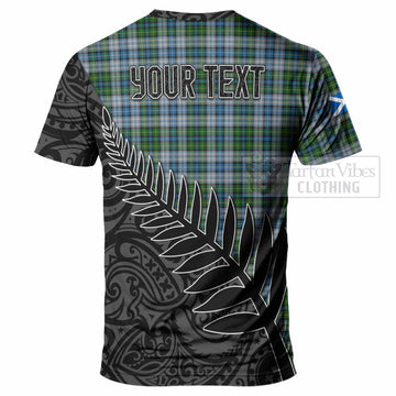 MacNeil (McNeil) Crest Tartan T-Shirt with New Zealand Silver Fern Half Style