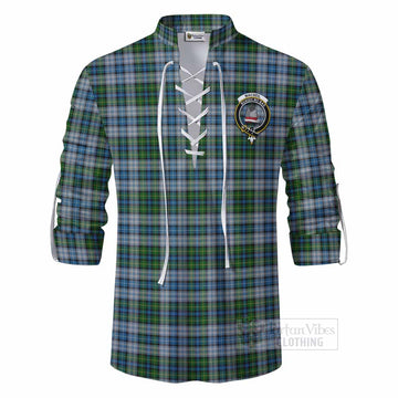 MacNeil (McNeil) Tartan Ghillie Kilt Shirt with Family Crest DNA In Me Style