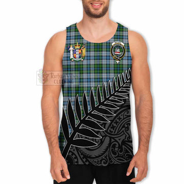 MacNeil (McNeil) Crest Tartan Men's Tank Top with New Zealand Silver Fern Half Style