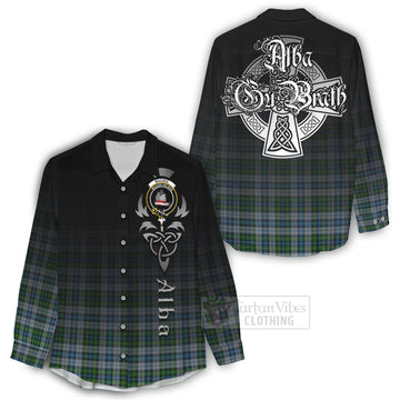 MacNeil (McNeil) Tartan Women's Casual Shirt Featuring Alba Gu Brath Family Crest Celtic Inspired