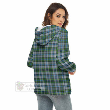 MacNeil (McNeil) Tartan Women's Borg Fleece Hoodie with Half Zip - Tartan Vibes Clothing