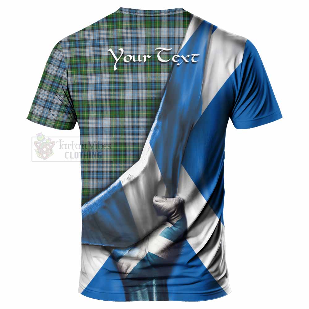 Tartan Vibes Clothing MacNeil (McNeil) Tartan T-Shirt with Family Crest Scotland Patriotic Style