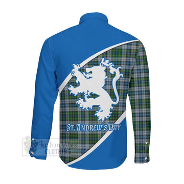 MacNeil (McNeil) Family Crest Tartan Long Sleeve Button Shirt Celebrate Saint Andrew's Day in Style