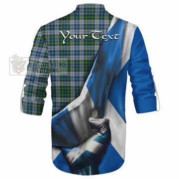 MacNeil (McNeil) Tartan Ghillie Kilt Shirt with Family Crest Scotland Patriotic Style