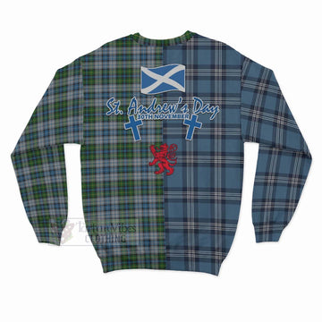 MacNeil (McNeil) Tartan Sweatshirt Happy St. Andrew's Day Half Tartan Style