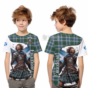 MacNeil (McNeil) Crest Tartan Kid T-Shirt Inspired by the Freedom of Scottish Warrior