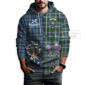 MacNeil (McNeil) Tartan Hoodie Happy St. Andrew's Day Half Tartan Style