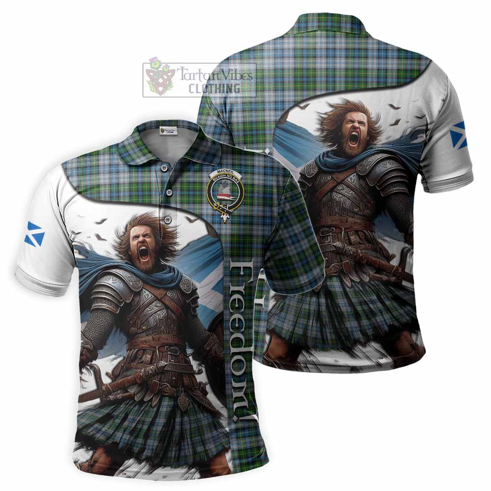 Tartan Vibes Clothing MacNeil (McNeil) Crest Tartan Polo Shirt Inspired by the Freedom of Scottish Warrior