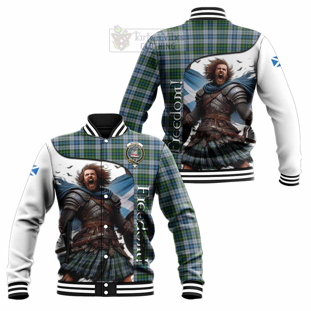 Tartan Vibes Clothing MacNeil (McNeil) Crest Tartan Baseball Jacket Inspired by the Freedom of Scottish Warrior