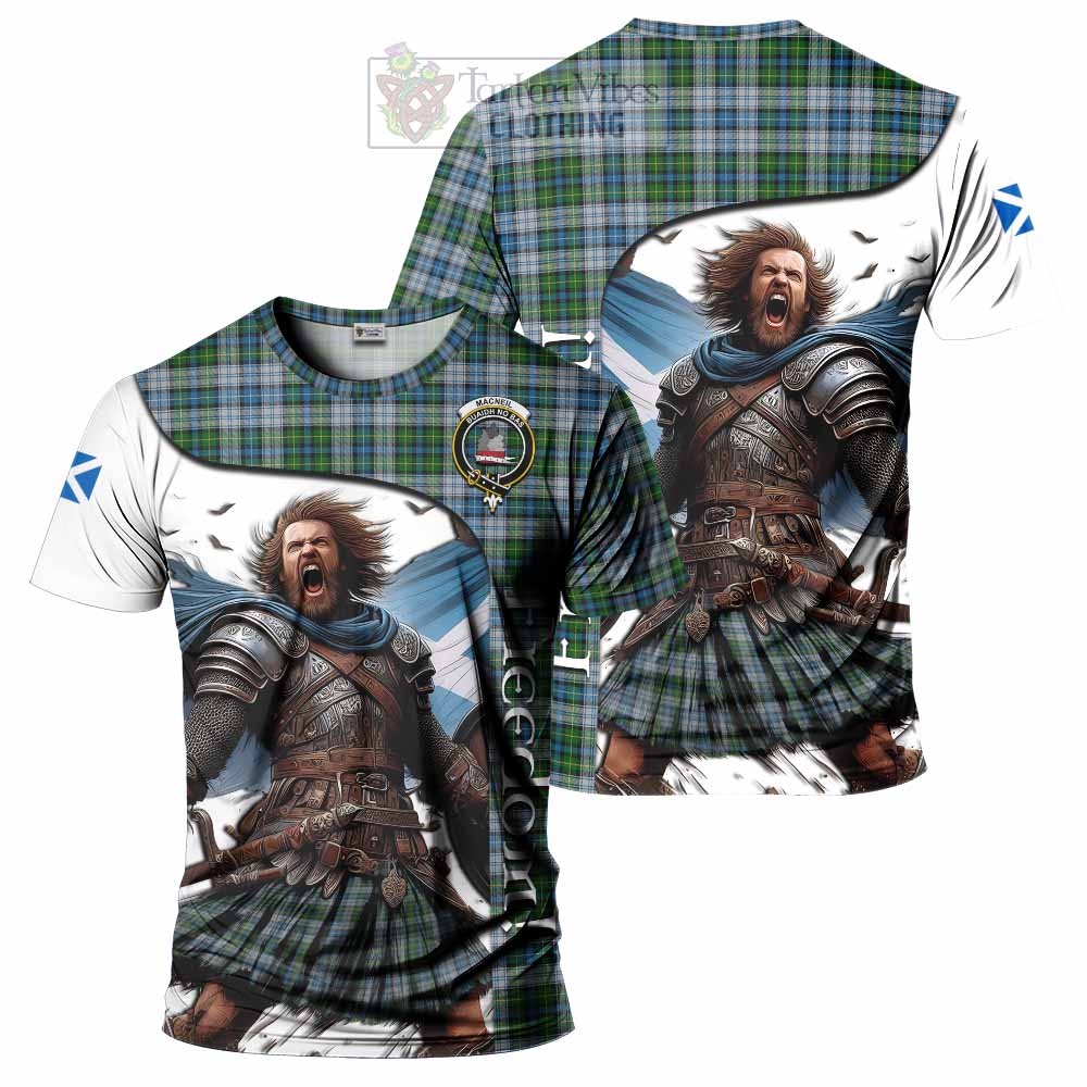 MacNeil (McNeil) Crest Tartan T-Shirt Inspired by the Freedom of Scottish Warrior